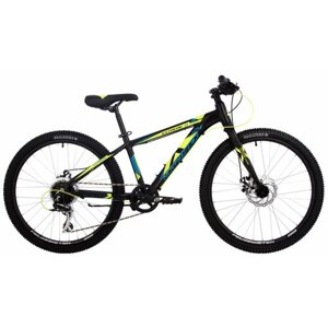 Подростковый велосипед Novatrack Extreme Disc 8 sp. 24"2024) 13" Черный (137-152 см)