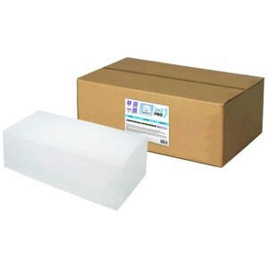 Полотенца бумажные для держателя 1-слойные 1-2-Pro Стандарт, листовые V (ZZ)-сложения, 20 пачек по 200 листов