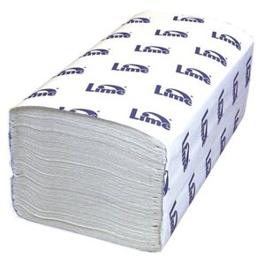 Полотенца бумажные Lime белые двухслойные 290179 160 лист.