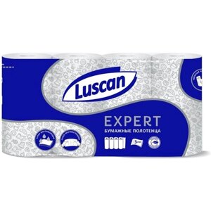 Полотенца бумажные Luscan Expert 3сл с тиснением и перф 4шт/уп 1574573 5079843