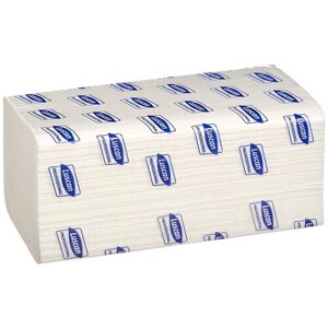 Полотенца бумажные Luscan Professional V-сложения белые двухслойные 200 листов, 20 уп. 22 х 23 см
