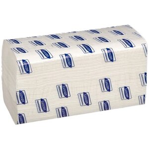 Полотенца бумажные Luscan Professional V-сложения однослойные 250 листов, 15 уп. 21 х 21.6 см