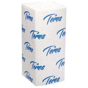 Полотенца бумажные Teres Комфорт Эко белые двухслойные Т-0221, 20 уп.