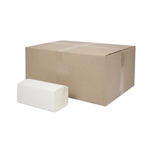 Полотенца бумажные Teres Стандарт белые однослойные V-сложения T-0225 20 шт. 250 лист.