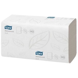 Полотенца бумажные TORK Advanced singlefold белые 290184 200 лист. 23 х 23 см