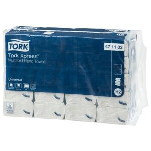 Полотенца бумажные TORK Xpress universal multifold 471102 / 471103, 20 уп. 190 лист. 21.3 х 23.4 см