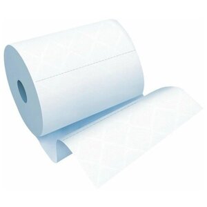 Полотенца бумажные в рулонах OfficeClean, 1 слойн, 280м/рул, ЦВ, ультрадлина, перфорац, белые