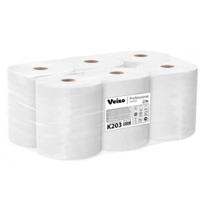Полотенца бумажные в рулонах Veiro Professional Comfort K203, 6 рулонов по 150 м