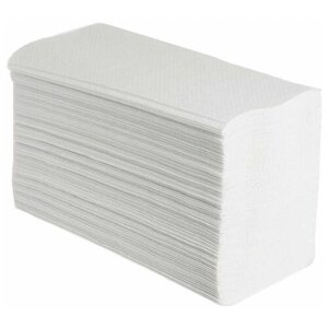 Полотенце бумажное VIERO 1-сл белые V-сложения 250 л, V1 (20 упаковок в коробке)