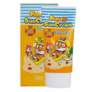 Pororo Крем водостойкий, солнцезащитный детский SPF50+ PA Sun Cream , 50мл