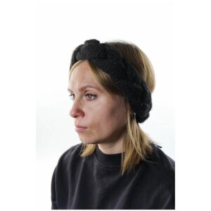 Повязка на голову женская вязаная / Стильная повязка на голову Carolon / Трикотажная женская повязка на голову