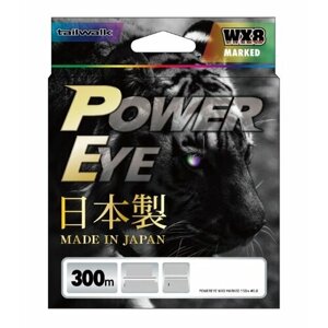 Power Eye, Шнур PE PeeWee WX8, 300м, 1.0, Marked