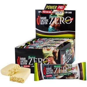 POWER PRO батончик ZERO мультибелковый без сахара (50 г) (20 шт) банан-йогурт