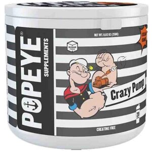 Предтренировочный комплекс Popeye Supplements CRAZY PUMP, сицилийский апельсин, 250 гр.