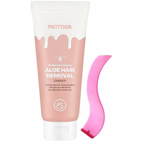 Pretty Skin~Увлажняющий крем для депиляции с алоэ~Design Your Beauty Aloe Hair Removal Cream