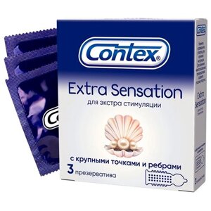 Презервативы Contex Extra Sensation, 3 шт.