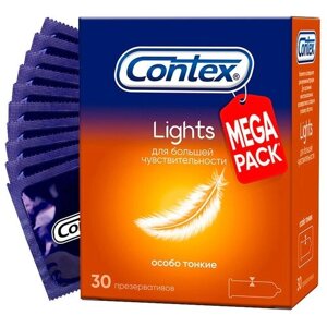 Презервативы Contex Lights, особо тонкие, 30 шт.