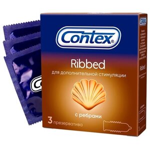 Презервативы Contex Ribbed, 3 шт.