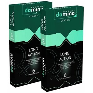 Презервативы DOMINO CLASSIC Long action, 2 упаковки, 12 шт.