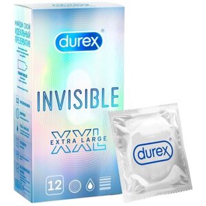 Презервативы Durex Invisible XXL Extra Large, 12 шт.