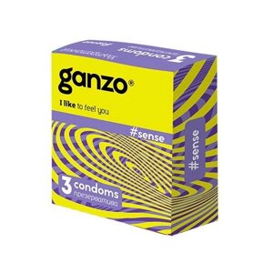 Презервативы Ganzo Sense, 3 шт.