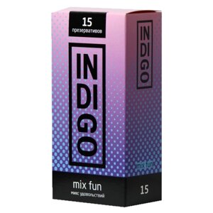 Презервативы INDIGO Mix Fun, 15 шт.