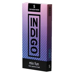 Презервативы INDIGO Mix Fun, 5 шт.