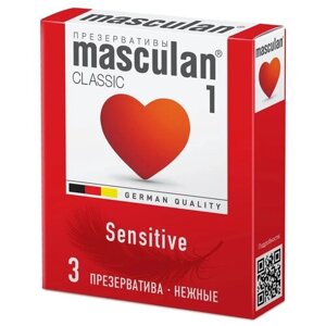 Презервативы masculan 1 Classic Sensitive, 3 шт.