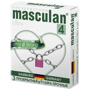 Презервативы masculan 4 Ultra Strong, 3 шт.