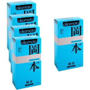 Презервативы Okamoto Skinless Skin Super Lubricated, 5 уп. по 10 шт.