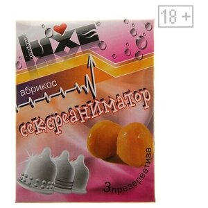Презервативы с ароматом персика Сексреаниматор - 3 шт. (Luxe, Китай)