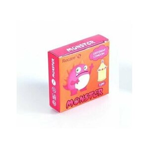 Презервативы с усиками и шипами, серия Монстры, 1 штука Розоый