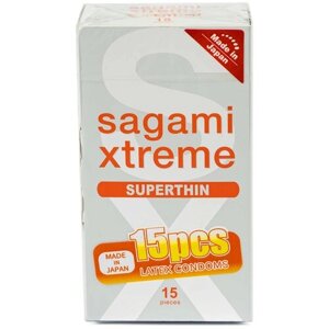Презервативы Sagami Xtreme Superthin, 15 шт.