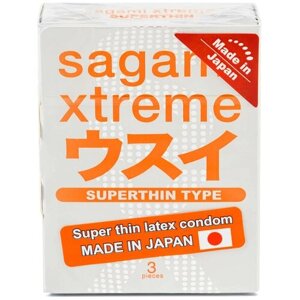 Презервативы Sagami Xtreme Superthin, 3 шт.