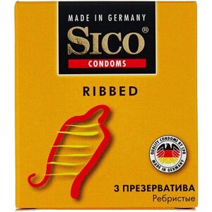 Презервативы Sico Ribbed, 3 шт.