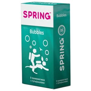 Презервативы Spring Bubbles, 9 шт.