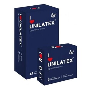 Презервативы суперпрочные Unilatex Extra Strong 12+3 шт