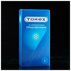 Презервативы Torex, продлевающие, с бензокаином, 12 шт.