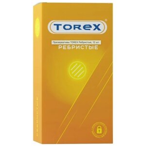Презервативы TOREX ребристые, 12 шт.