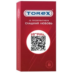 Презервативы TOREX Сладкая любовь, 12 уп. по 12 шт.