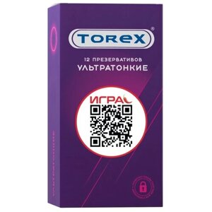 Презервативы TOREX Ультратонкие, 12 шт.