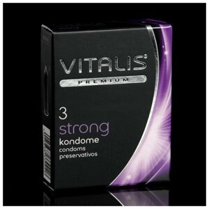 Презервативы VITALIS PREMIUM сверхпрочные, ширина 53mm, 3 шт