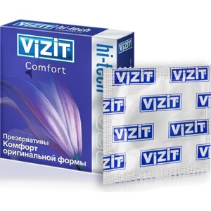 Презервативы Vizit Hi-Tech Comfort, 3 шт.