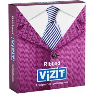 Презервативы Vizit Ribbed, 3 шт.