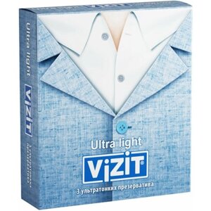 Презервативы Vizit Ultra light, 3 шт.