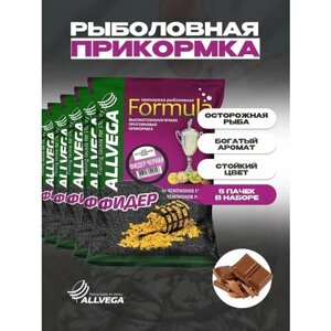 Прикормка ALLVEGA Formula GBF09, 4500 г, 5 шт., черный