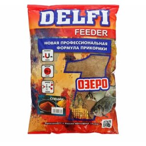 Прикормка DELFI Feeder, озеро, специи, 800 г