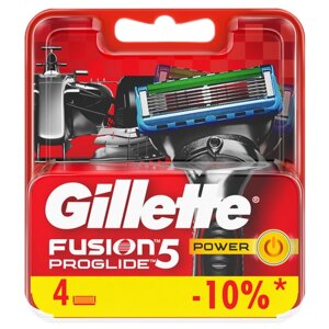 Procter&Gamble Сменные кассеты для бритья Gillette Fusion5 ProGlide Power 4 шт
