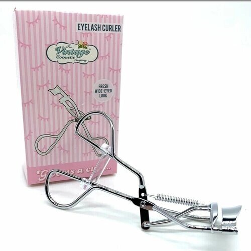 Профессиональный керлер/щипцы для ресниц The Vintage Cosmetic Company Eyelash Curler fresh wide-eyed look SILVER