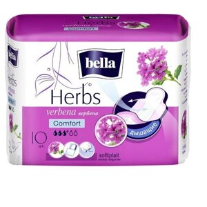 Прокладки Bella Herbs Comfort с экстрактом вербены, 10 шт.